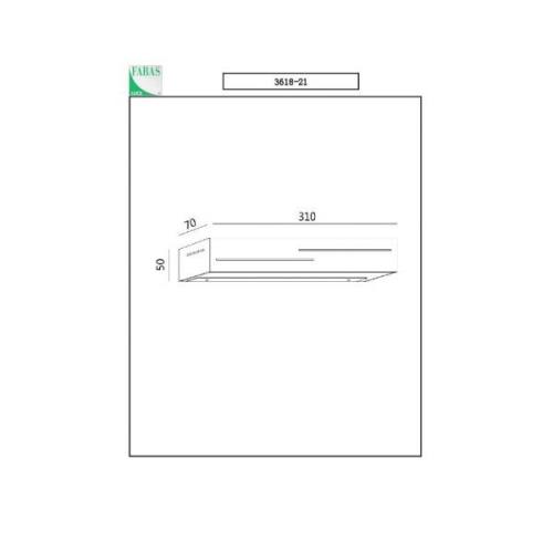 LED wandlamp Banny, wit, breedte 31 cm, up- & downlight