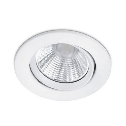 Ronde LED inbouwspot Pamir in mat wit