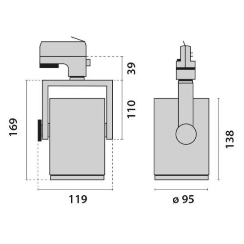 3-fase-railspot AS425 LED medium wit ww