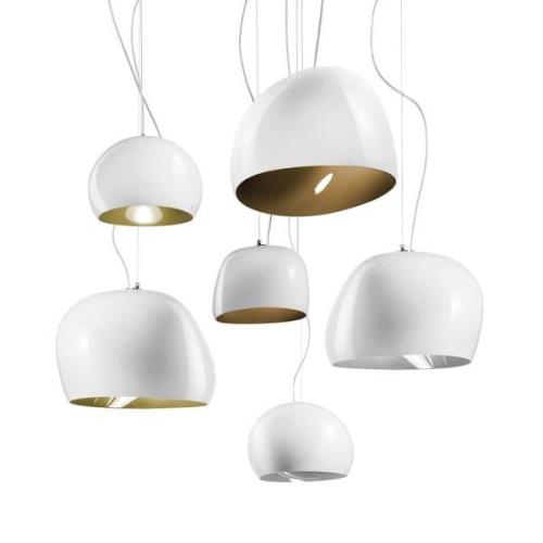 Hanglamp Surface Ø 27 cm, E27 wit/oud groen