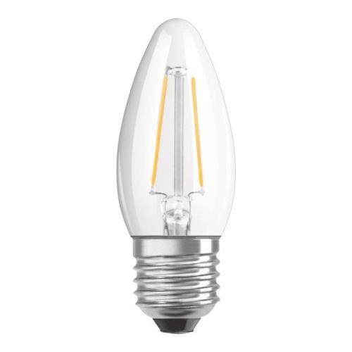 OSRAM LED kaarslamp E27 4,8W warmwit dim helder