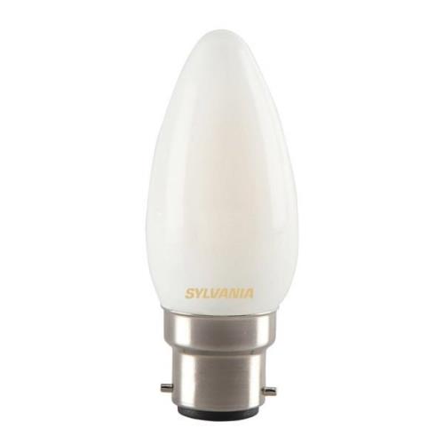 LED kaarslamp B22 4,5W 827 mat