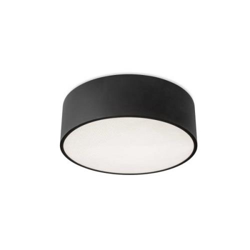 LEDS-C4 Luno LED plafondlamp zwart 840 Ø 60cm