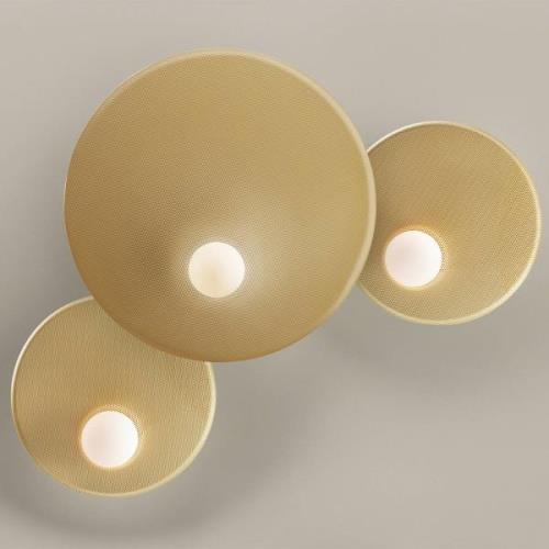 LEDS-C4 Trip wandlamp 3-lamps goud mat