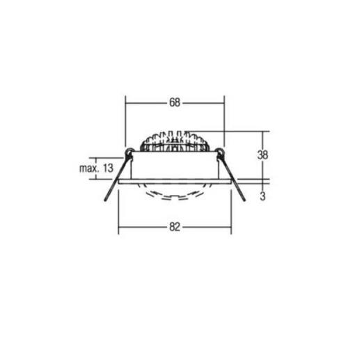 BRUMBERG LED inbouwspot 38° rond titaan 3.000K