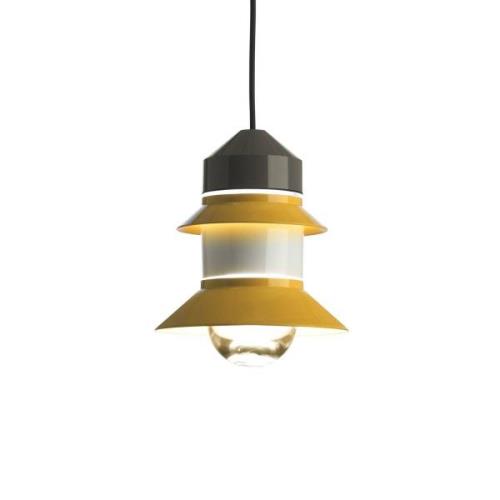 MARSET Santorini buiten hanglamp, IP65, mosterd