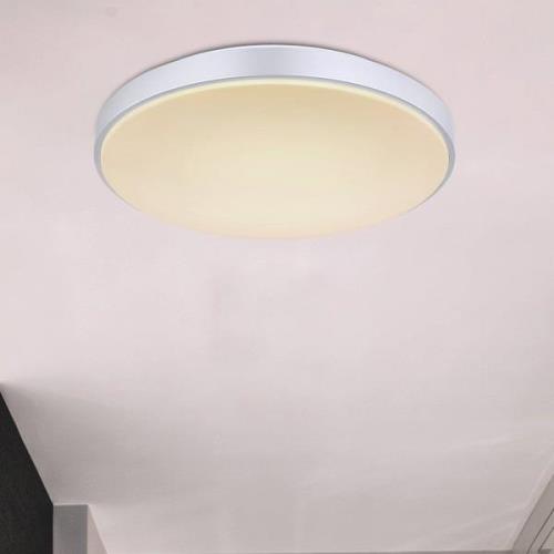 Sonny LED plafondlamp, zilver, CCT, Ø 41 cm