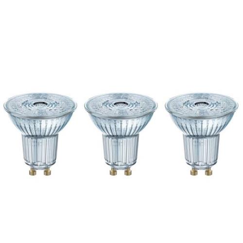 LED reflector GU10 4,3W, universeel wit, 3 per-set