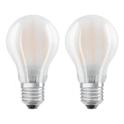 OSRAM LED lamp E27 4W warmwit 2 per set