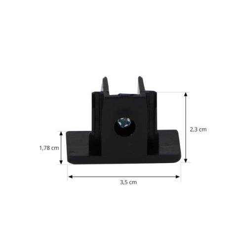 Lindby eindkap Linaro, zwart, schroef, 1-fase systeem