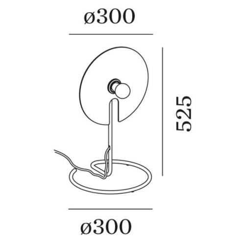 WEVER &amp; DUCRÉ tafellamp Mirro 1.0 zwart/goud