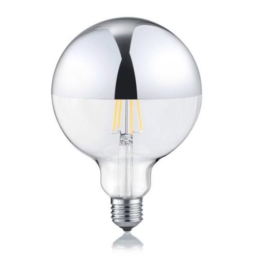 LED lamp E27 G125 7W 2.700K dimbare spiegelkop