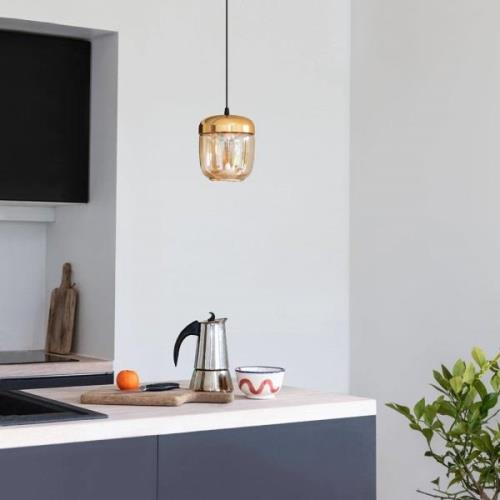 UMAGE Acorn hanglamp 1 lampje aardewerk staal