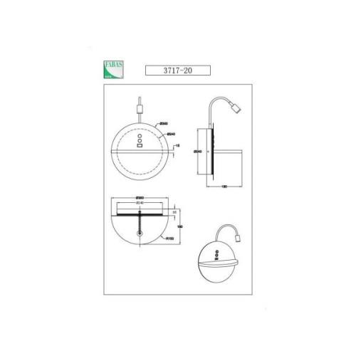 LED leeslamp Dual, achtergrondverlichting, hout, plank, dimbaar