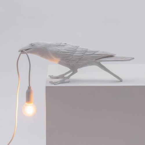 LED decoratie-tafellamp Bird Lamp, spelend, wit