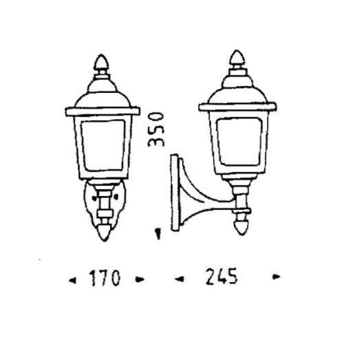 Buitenwandlamp LANDHAUS 716 B