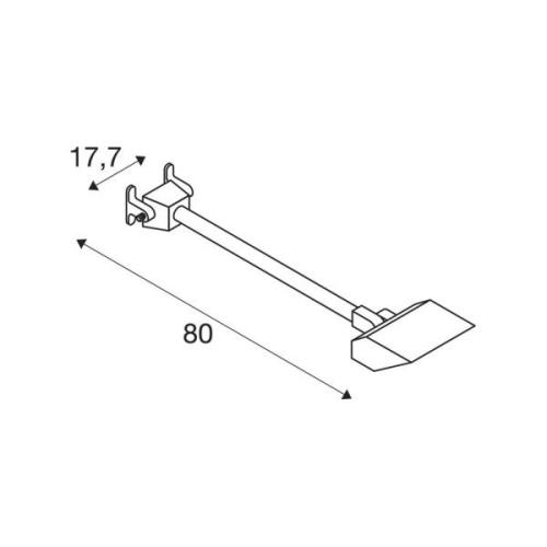 SLV LED wandlamp Today Pro, wit, aluminium, lengte 66,6 cm