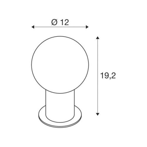 SLV Varyt tafellamp, messingkleurig, aluminium, hoogte 19,2 cm