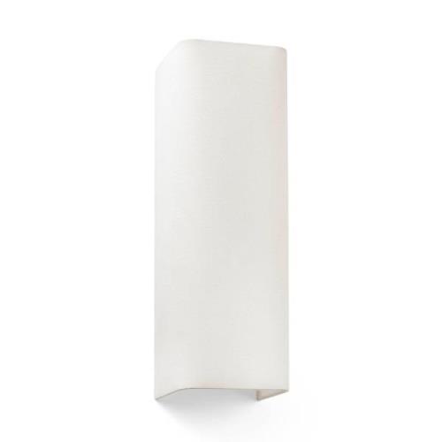 Wandlamp Cotton, hoekig, 37 x 12 cm, beige