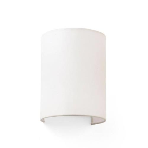 Wandlamp Cotton, gewelfd, 20 x 15 cm, beige