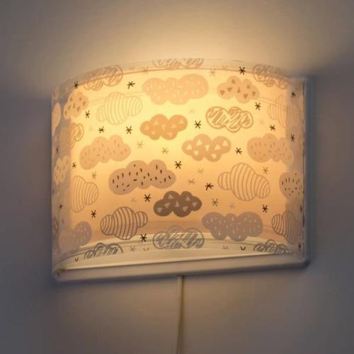 Wandlamp Cloud in roze voor kinderen