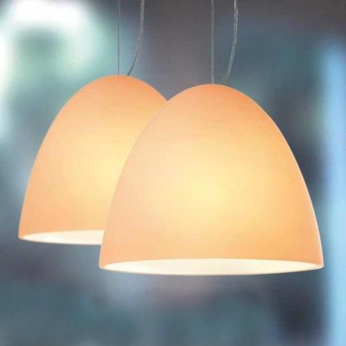 Zandkleurige hanglamp BELL zand, 21 cm, 2-lichts