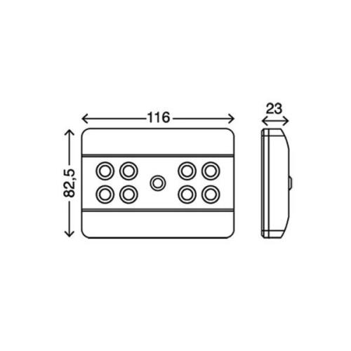 LED meubelverlichting Lero met sensor, 8-lamps