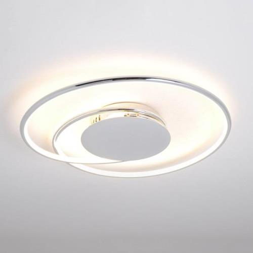 Lindby LED plafondlamp Joline, 46 cm, chroomkleurig, metaal