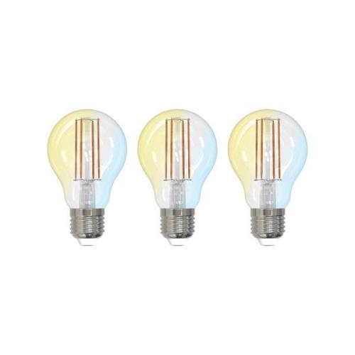 LUUMR Slimme LED, E27, 7W, ZigBee, Tuya, Hue, set van 3