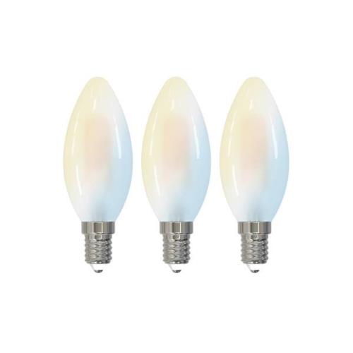 LUUMR Smart LED druppellamp set van 3 E14 4.2W CCT helder Tuya