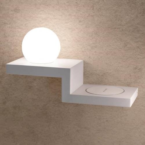 Zanzibar LED wandlamp, getrapt, wit