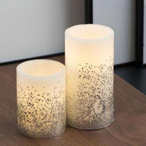 Pauleen Glowing Glitter Candle LED kaars Set van 2