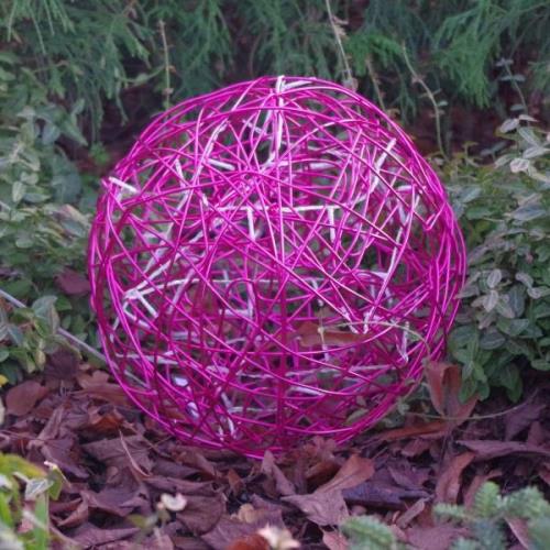 LED LED design bal Galax Fun, Ø 30 cm, fuchsia