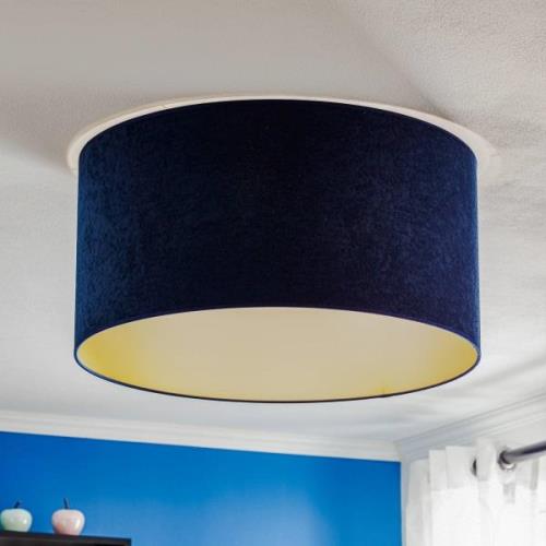 Plafondlamp Golden Roller Ø 60cm donkerblauw/goud