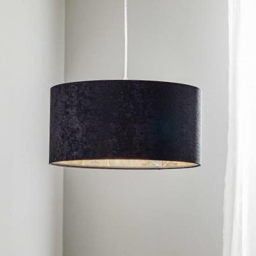 Hanglamp Salina in zwart met latexprint