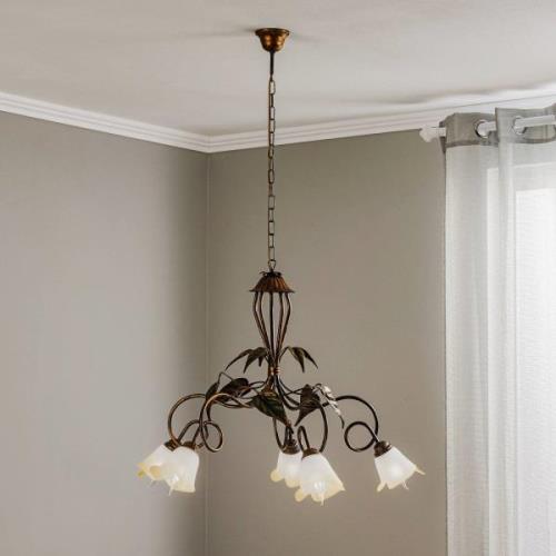 Hanglamp Miranda 5-lamps, brons