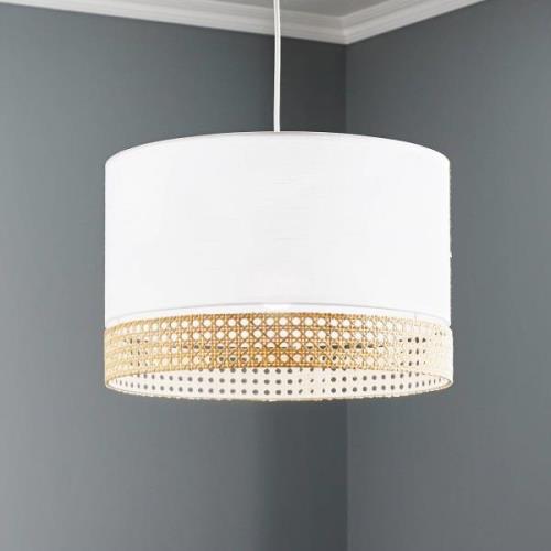 Hanglamp Paglia wit/rattan 1-lamp Ø 38 cm