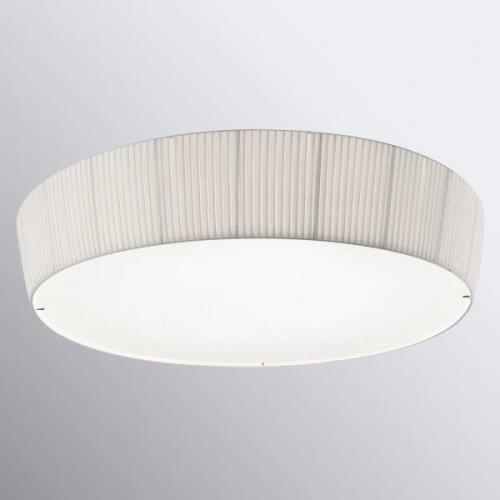 Bover Plafonet 95 - textiel-plafondlamp, Band wit