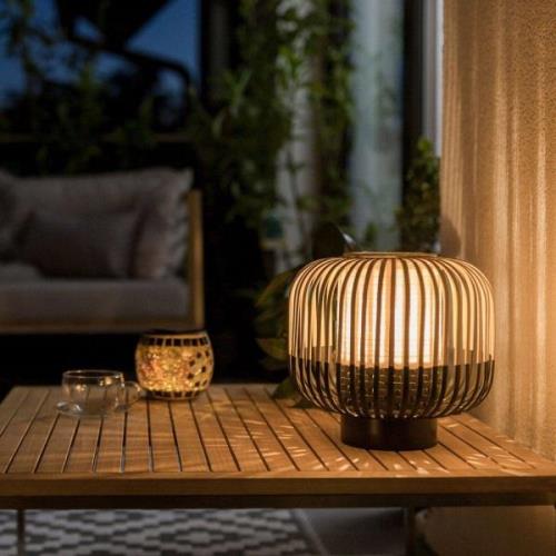 Forestier Bamboo Light S tafellamp 24 cm zwart