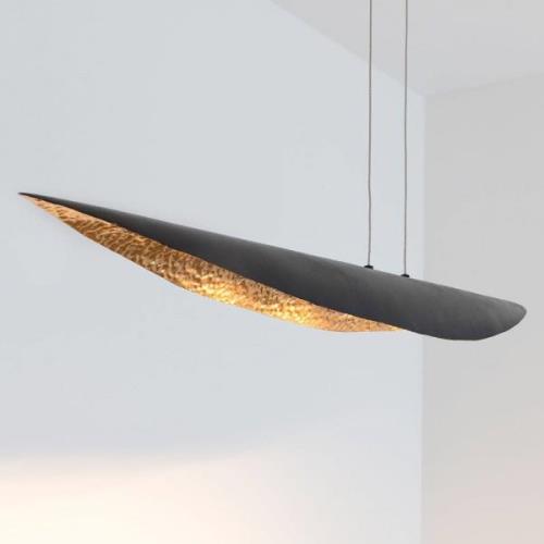 Chiasso LED hanglamp, zwartbruin/goud