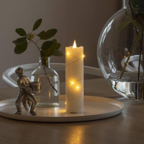 LED waskaars crème lichtkleur amber 17,8 cm