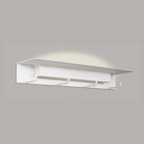 LED wandlamp Fuerteventura, kapstok, wit