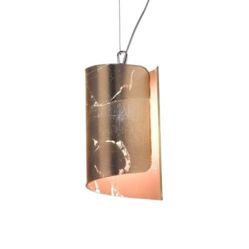 Papiro hanglamp met glazen kap Ø 15 cm, goud