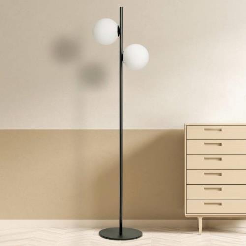 Vloerlamp Jugen, zwart, 2-lamps