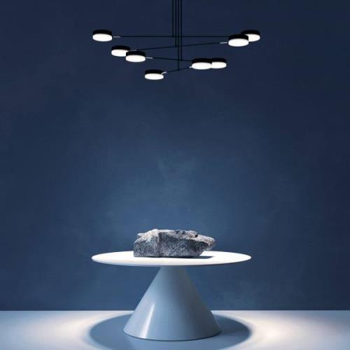 Maytoni Fad LED hanglamp draaibare kappen 8-lamps