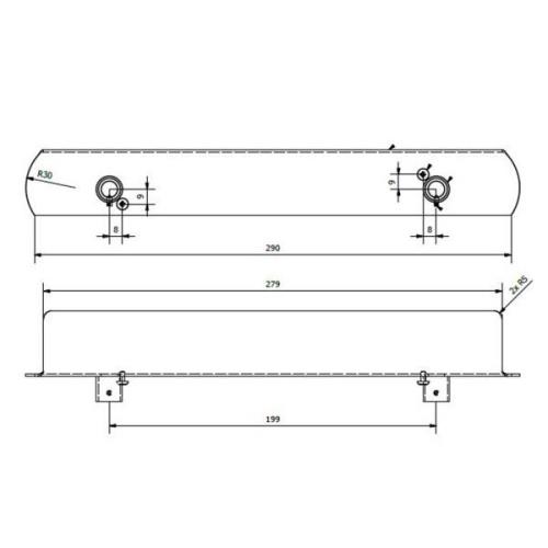 Hangerset voor noodlamp E-LUX standaard