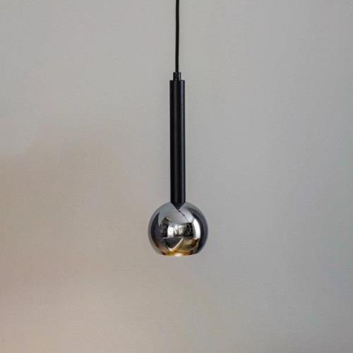 Flox hanglamp, 1-lamp, zwart/chroom