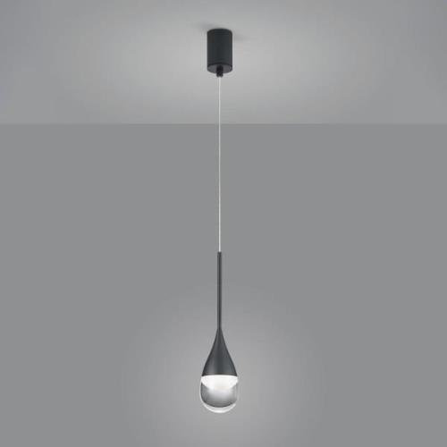 Helestra Deep LED hanglamp, mat zwart