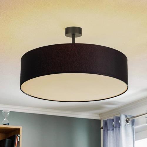 Plafondlamp Rondo met afstand, donkergrijs Ø 60cm