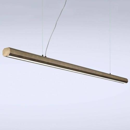 LED hanglamp Materica balk 200 cm messing